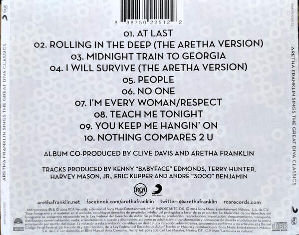 Aretha Franklin – Sings The Great Diva Classics