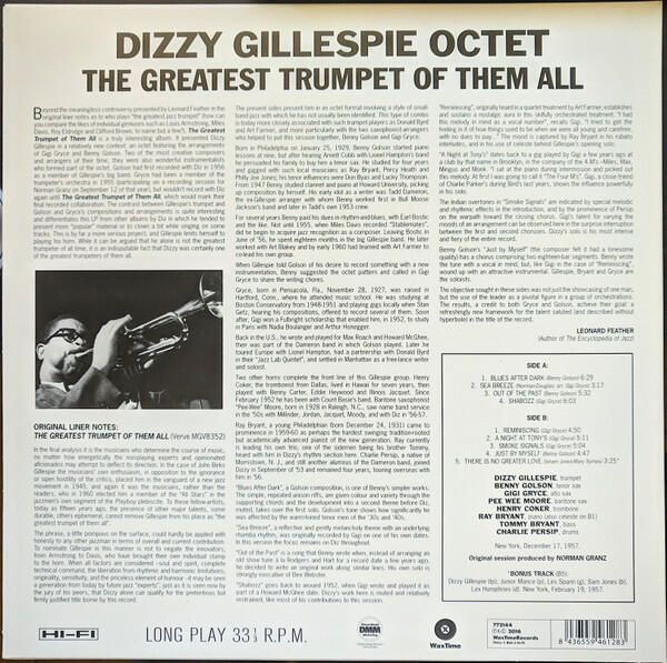 The Dizzy Gillespie Octet – The Greatest Trumpet Of Them All