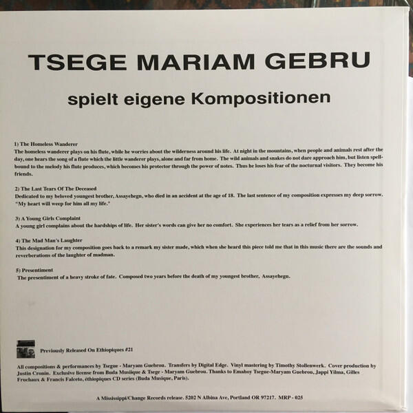Emahoy Tsegue Maryam Guebrou - Spielt Eigene Kompositionen